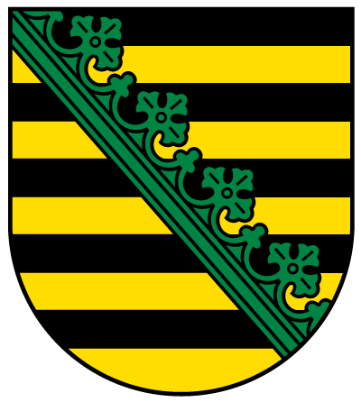 Wappen des Landes Sachsen